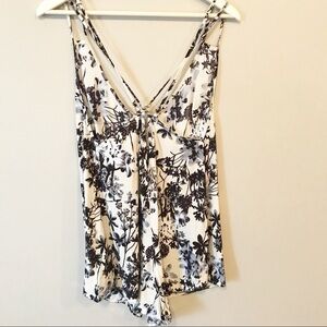 LIRA CRTV SCTU Black & White Romper Size Medium